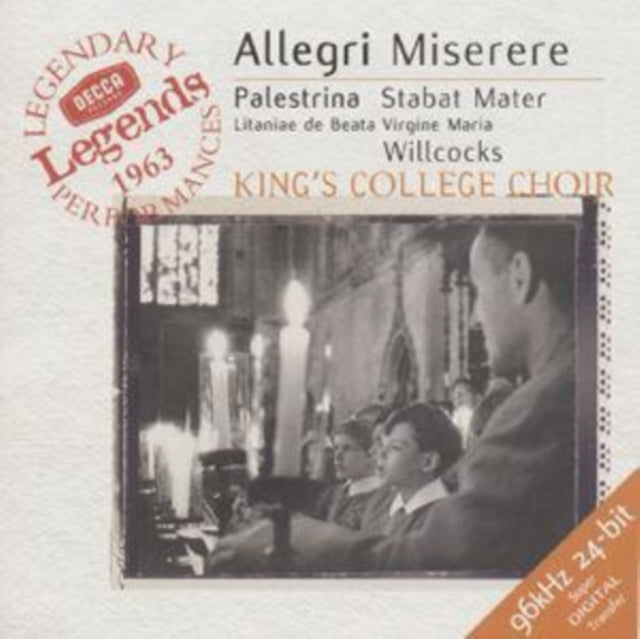 Kings College Choir/Willcocks CD - Allegri/Miserere
