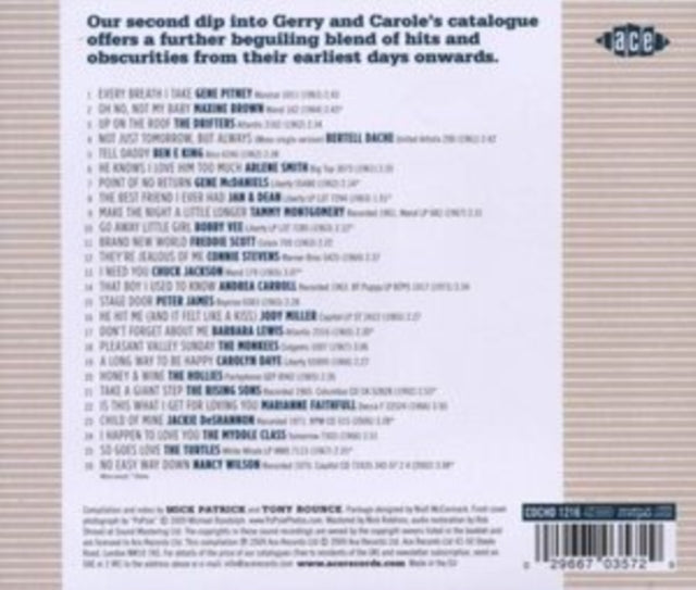 Various Artists CD - Honey & Wine - Another Gerry Goffin & Carole King Song Collection