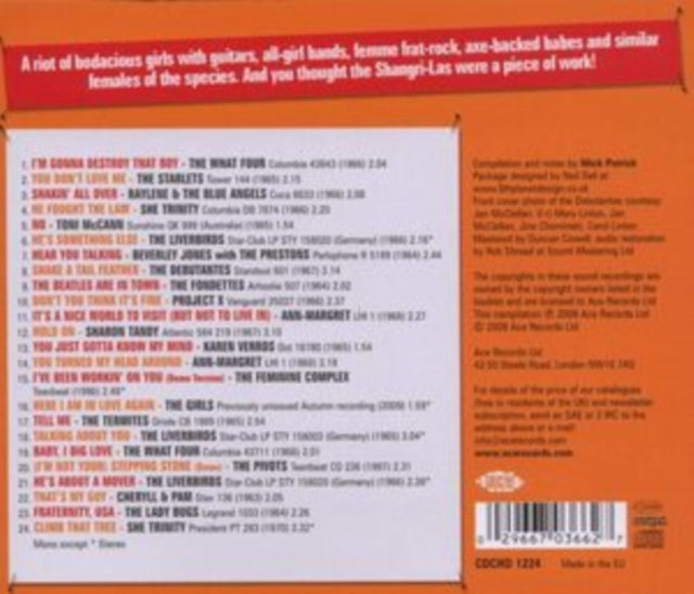 Various Artists CD - Destroy That Boy! More Girls With Guitars