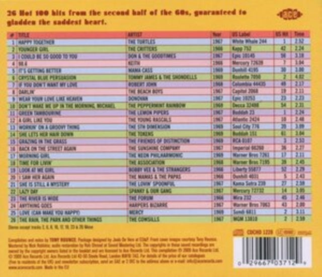 Various Artists CD - Chartbusters Usa - Sunshine Pop