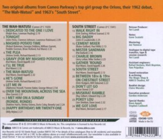 Orlons CD - The Wah-Watusi / South Street