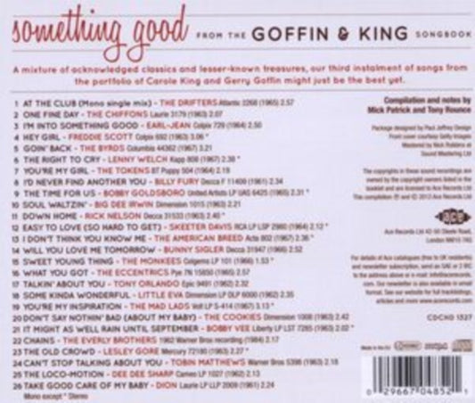 Various Artists CD - Something Good - From The Goffin & King Songbook