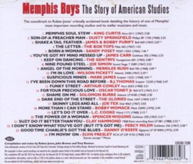 Various Artists CD - Memphis Boys - The Story Of American Studios