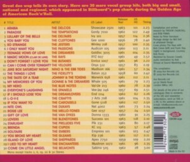 Various Artists CD - Special Doo-Wop Edition 1956-1963 Volume 2
