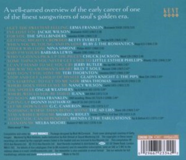 Various Artists CD - The Sweetest Feeling - A Van Mccoy Songbook 1962-1973