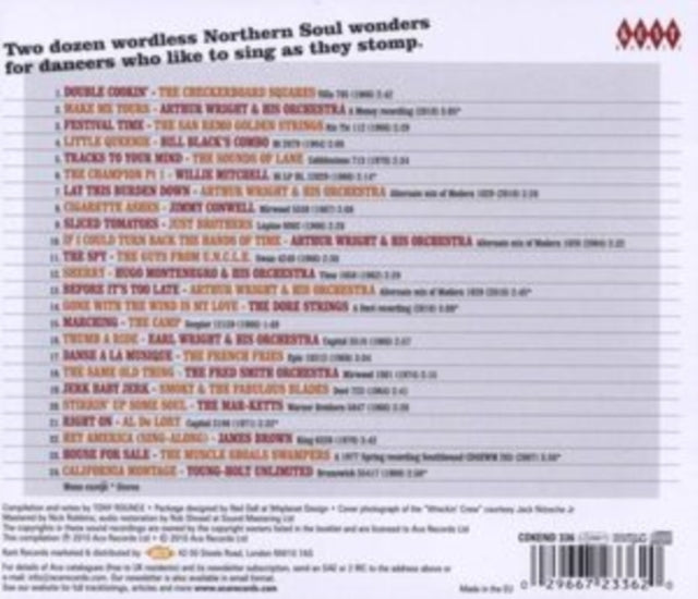 Various Artists CD - Double Cookin - Classic Northern Soul Instrumentals