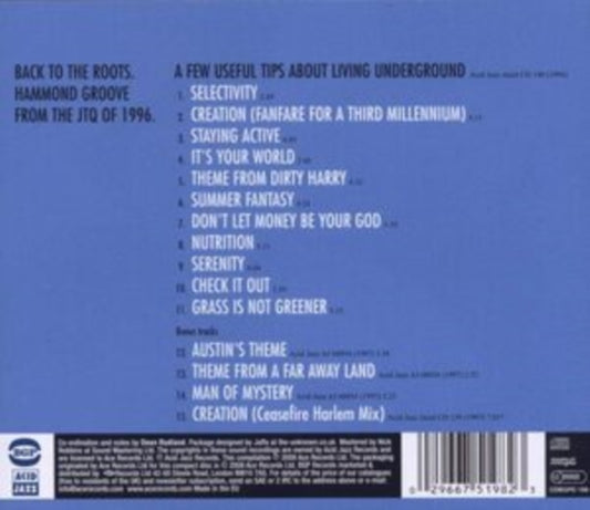 James Taylor Quartet CD - A Few Useful Tips About Living Underground
