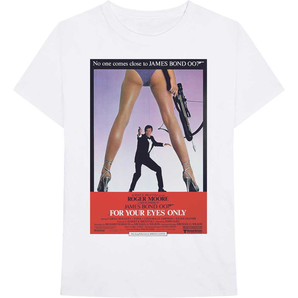 James Bond T Shirt - For Your Eyes Poster