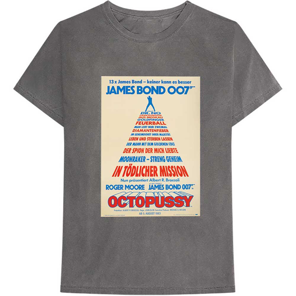 James Bond T Shirt - Octopussy German Poster
