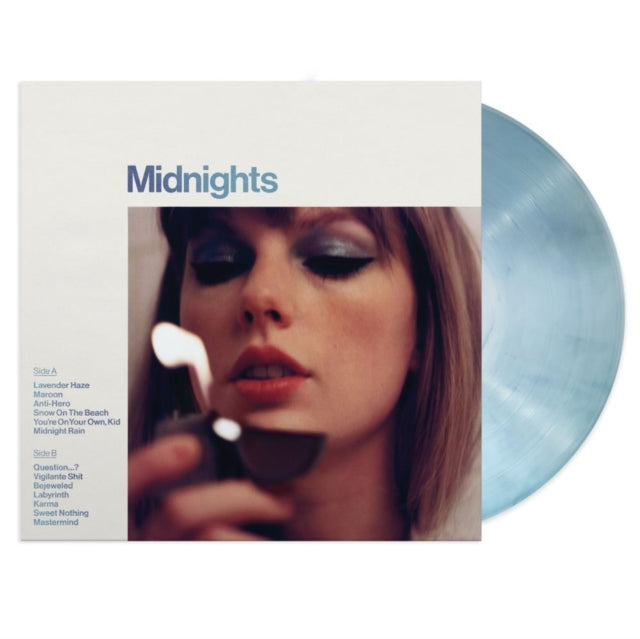 Taylor Swift LP Vinyl Record - Midnights (Moonstone Blue Edition)