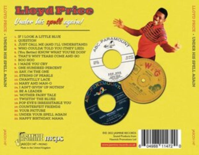 Lloyd Price CD - Under His Spell Again - The Singles Collection 1960-62