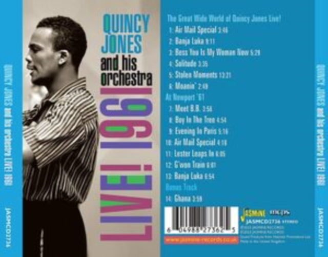 Quincy Jones CD - Live! 1961 2Lps & Bonus