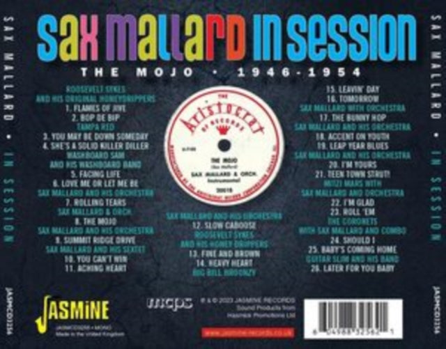 Sax Mallard CD - In Session - The Mojo 1946-1954