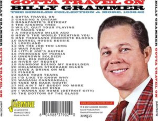 Billy Grammer CD - Gotta Travel On - The Singles Collection & More 1958-62