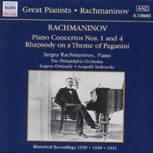 Rachmaninovphiladelphia Or CD - Rachmaninovpiano Concertos Nos 1 4