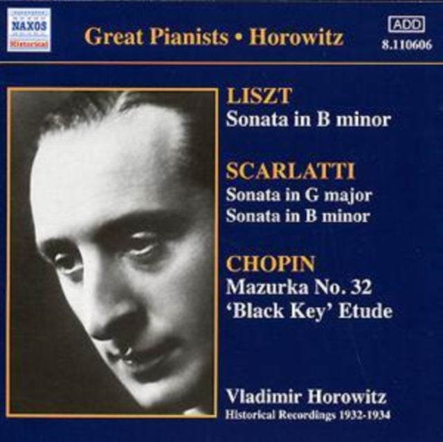 Vladimir Horowitz CD - Lisztsonata In B Minor