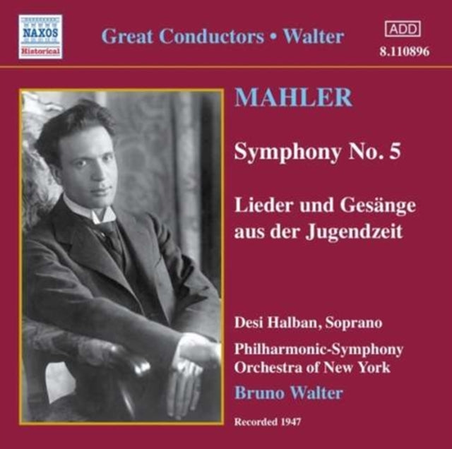 Halban / New York Po / Walter CD - Symphony No. 5 (Walter. Philharmonic-So Of New York. Halban)
