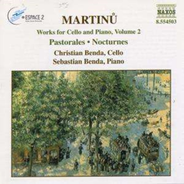 Christian & Sebastian Benda CD - Martinumusic For Cello And Piano Vol 2