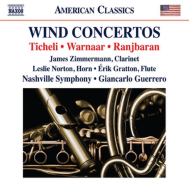 Nashville So / Guerrero CD - Frank Ticheli / Brad Warnaar / Behzad Ranjbaran: Wind Concertos