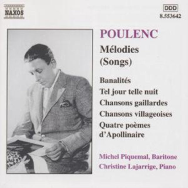Piquemallajarrige CD - Poulencmelodies