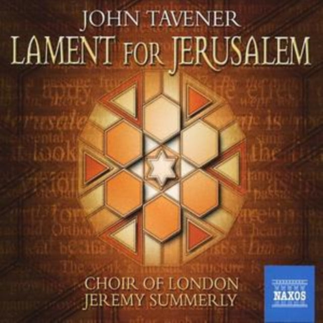 Choir Of Londonsummerly CD - Tavenerlament For Jerusalem