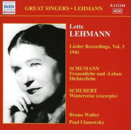Lotte Lehmann CD - Lieder Recordings Vol 3 1941