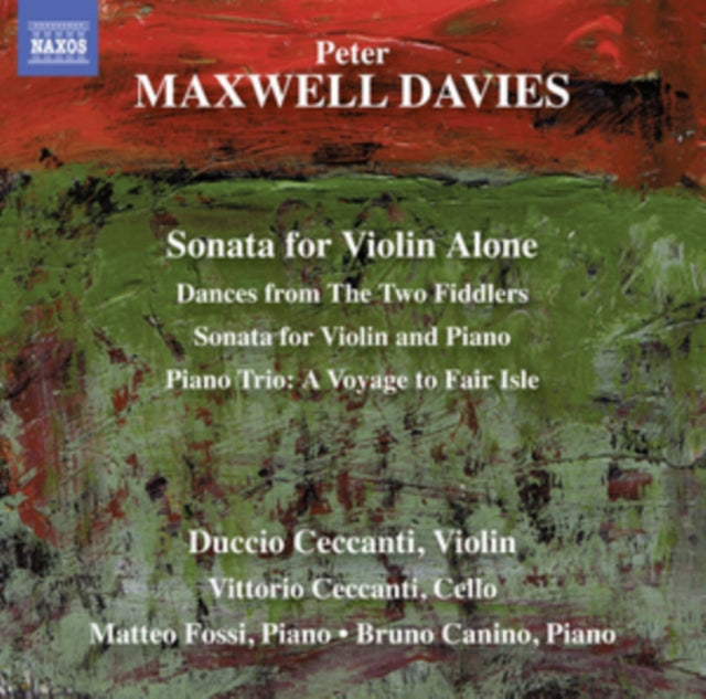 Peter Maxwell Davies CD - M-Daviessonata Violin Alone