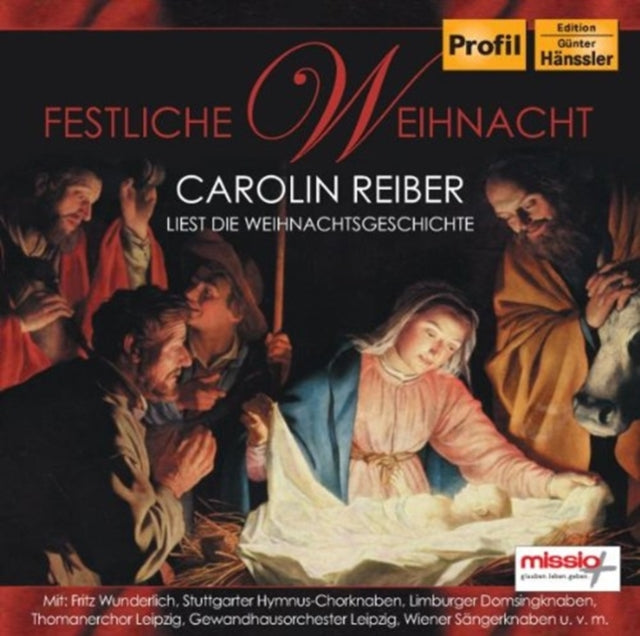 Various Artists CD - Festliche Weihnacht (German Journalist Carolin Reiber Reads The Christmas Story & 24 Christ