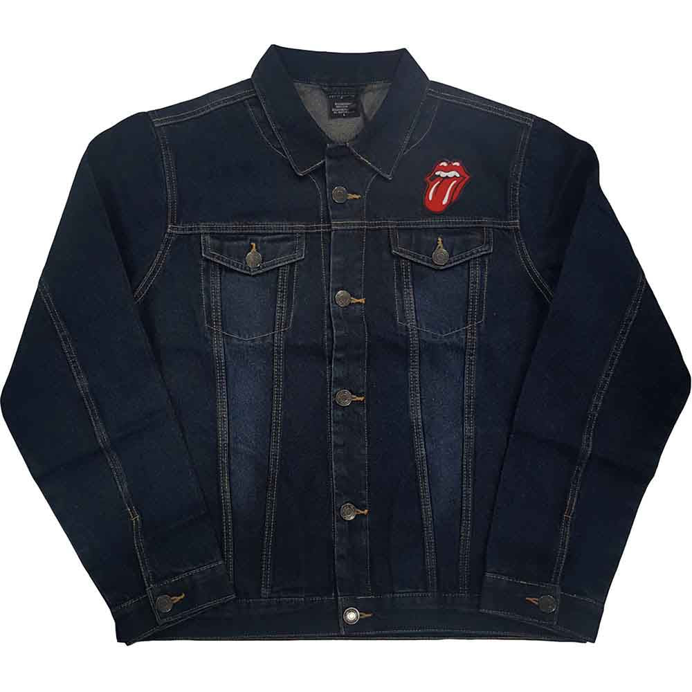 The Rolling Stones Denim Jacket - Classic Tongue (With Back Print)