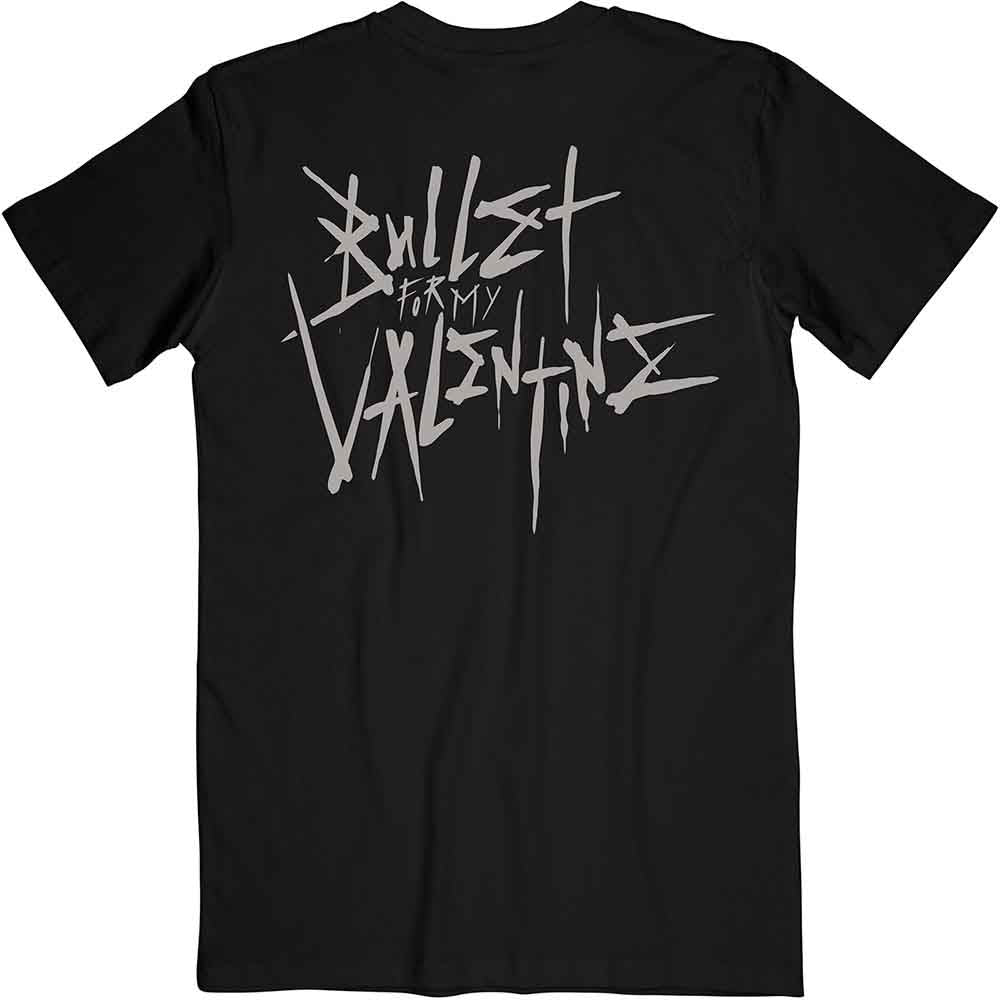 Bullet For My Valentine T Shirt - Album Cropped & Large Logo Back