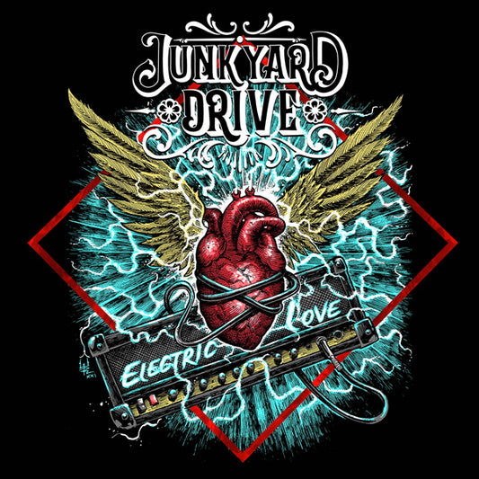 Junkyard Drive LP - Electric Love (Marbled Red/Black) | Buy Now For 44.99