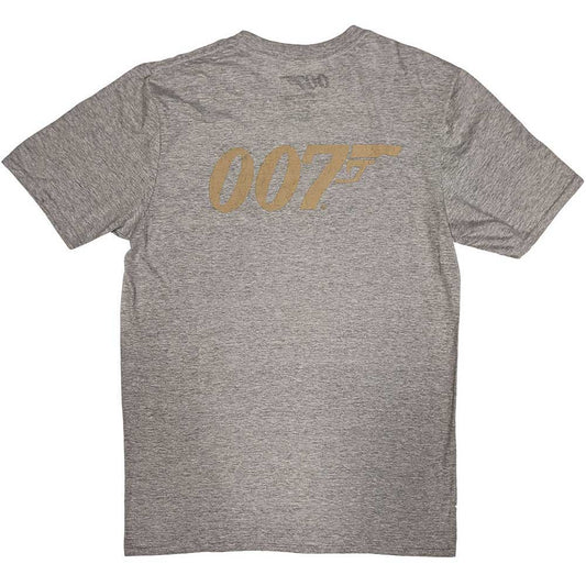 James Bond Grey T Shirt - No Time To Die & Logo