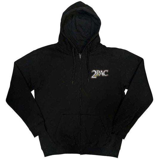 Tupac Zip Hoodie - Crown Seal
