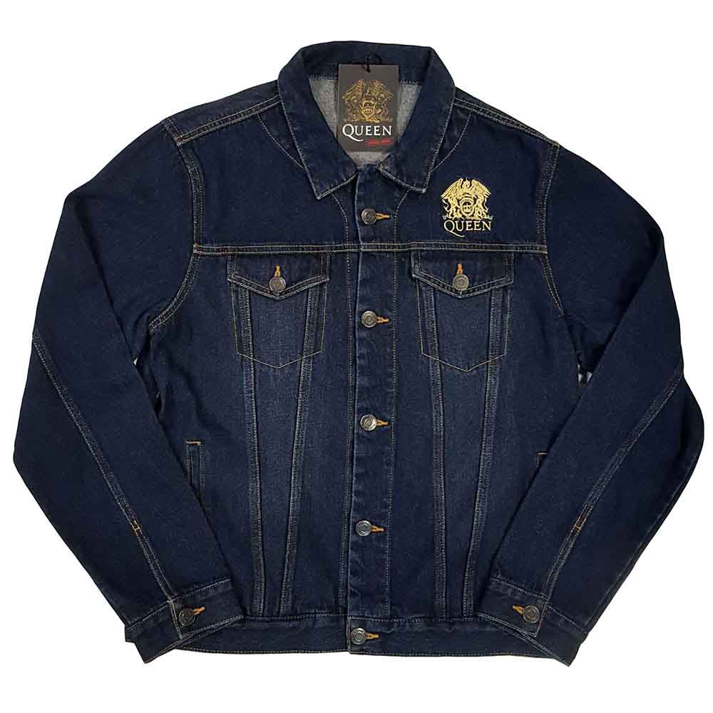 Queen Denim Jacket - Classic Crest (With Back Print)