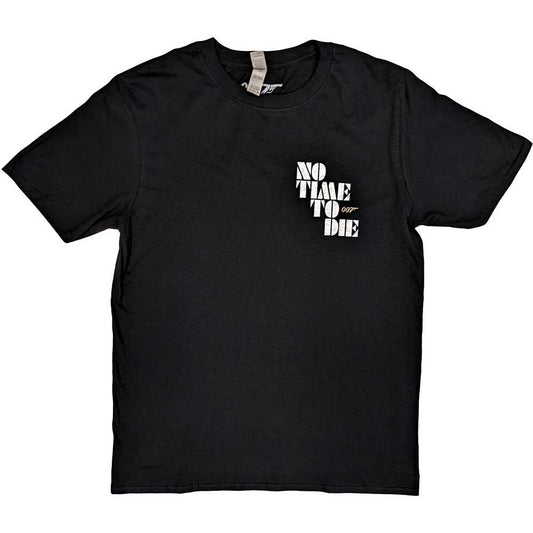 James Bond Black T Shirt - No Time To Die & Logo