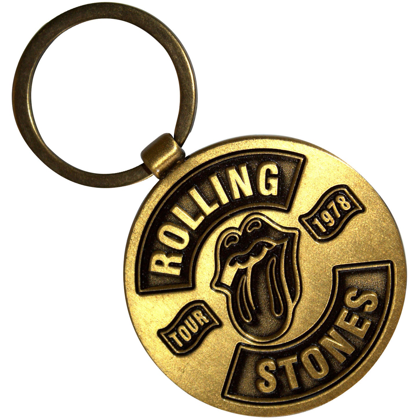 Rolling Stones Standard Keychains - Classic Tongue/Tour '78 Double-Sided