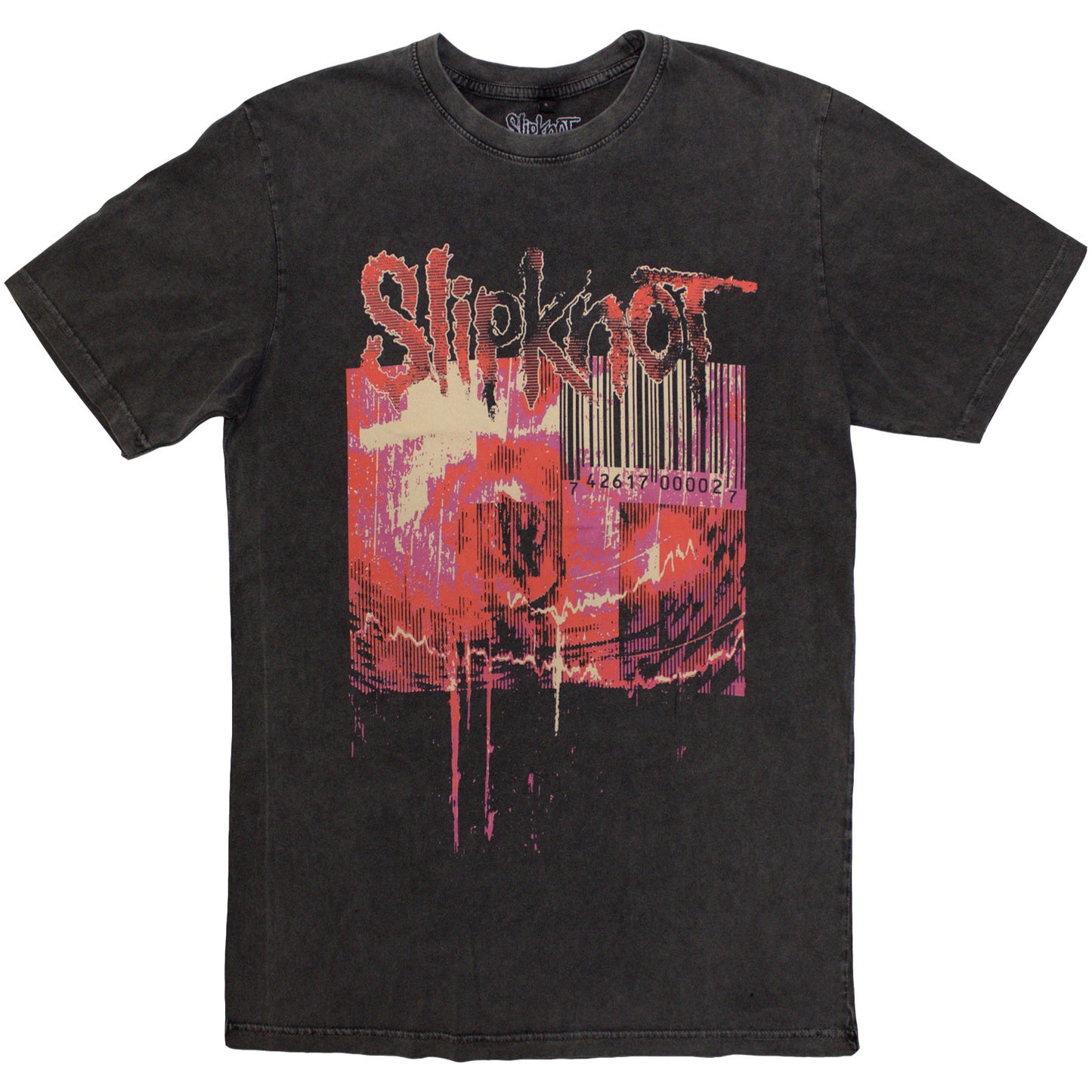 Slipknot T Shirt - TESF Barcode Stone Wash