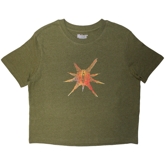 Slipknot Women's Crop Top - Tesf Band Figures