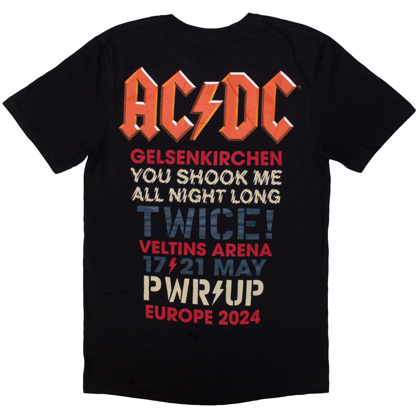 AC/DC T Shirt - PWRD Up Gelsenkirchen '24