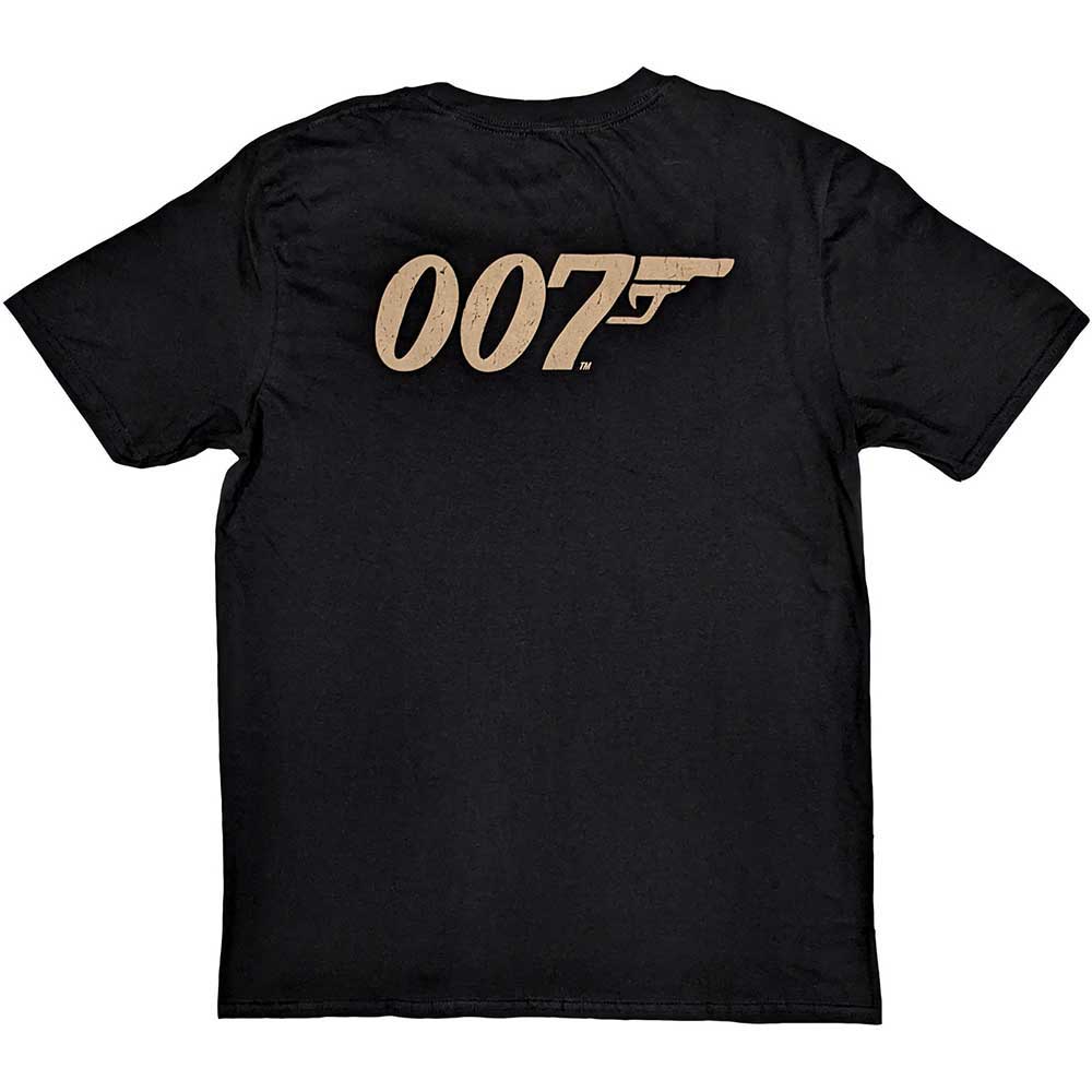 James Bond Black T Shirt - No Time To Die & Logo