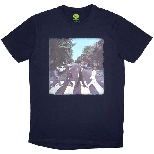 The Beatles Navy T Shirt - Vtge Abbey Road