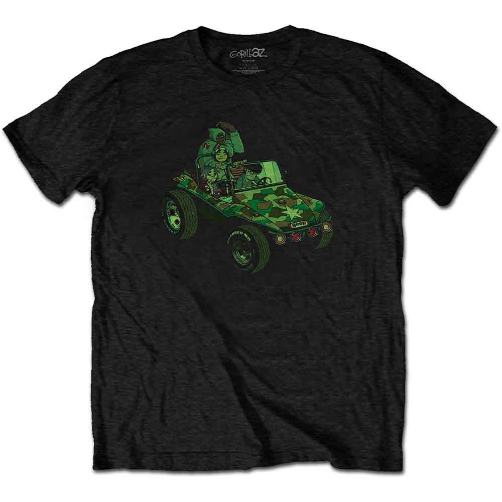 Gorillaz T Shirt - Group Green Geep