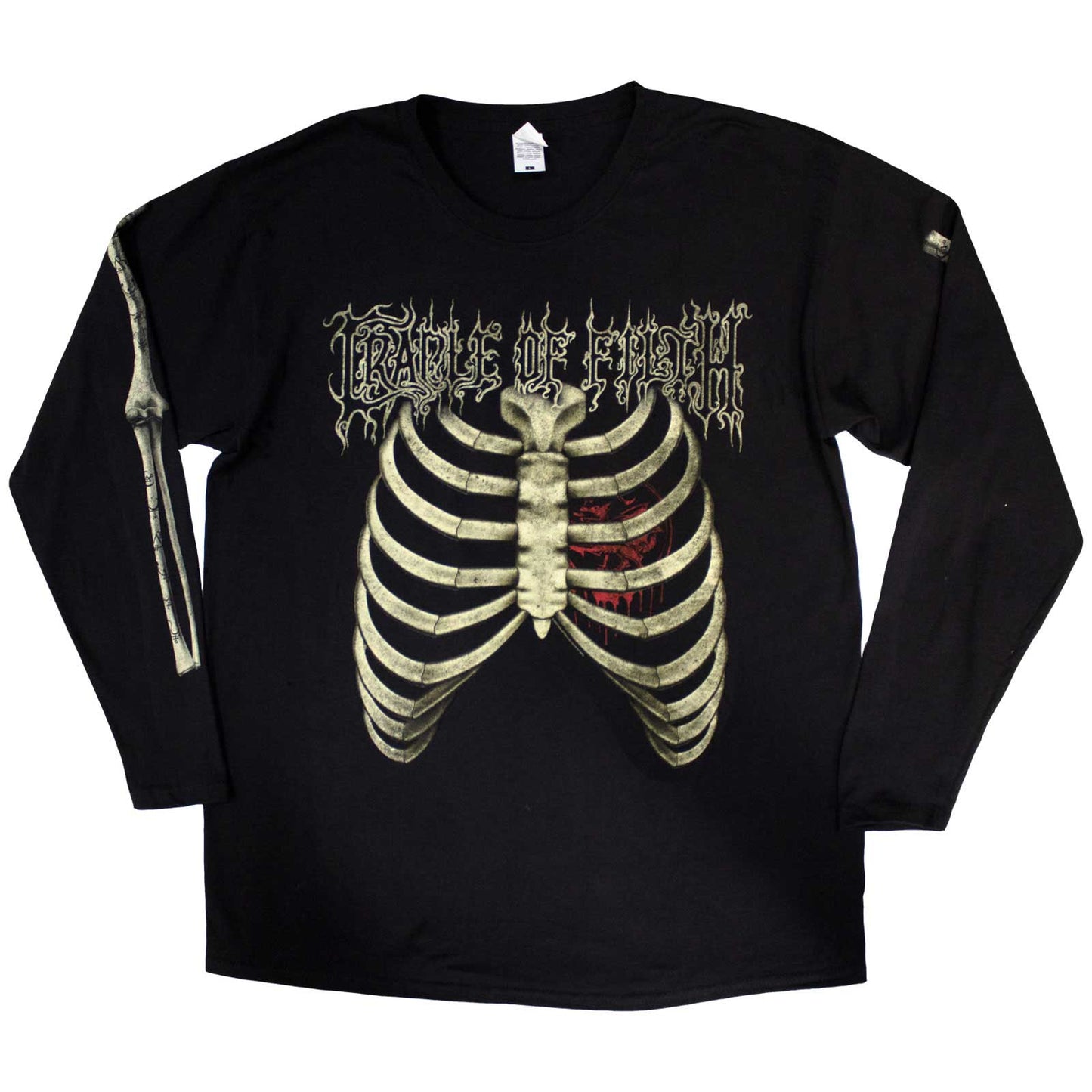 Cradle Of Filth Long Sleeve T Shirt - Skeleton