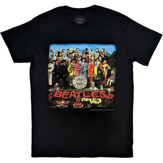 The Beatles Black T Shirt - Vtge Sgt Pepper