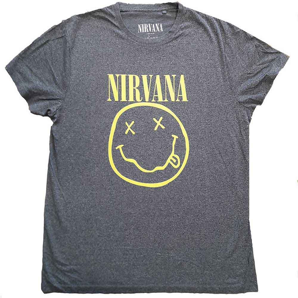 Nirvana T Shirt - Yellow Happy Face Flower Sniffin'