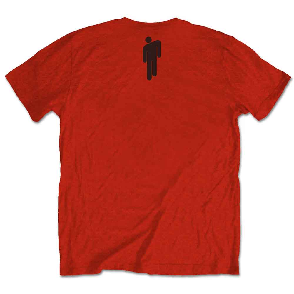 Billie Eilish Red T Shirt - Racer Logo & Blohsh