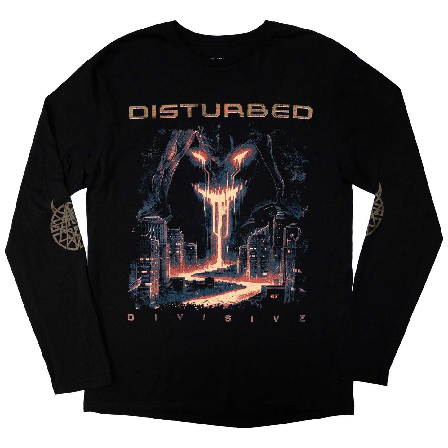 Disturbed Long Sleeve T Shirt - European Tour '23 Divisive