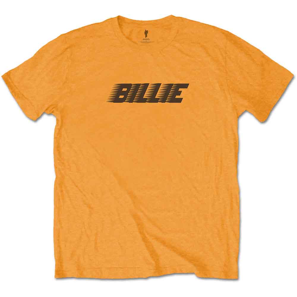 Billie Eilish Orange T Shirt - Racer Logo & Blohsh