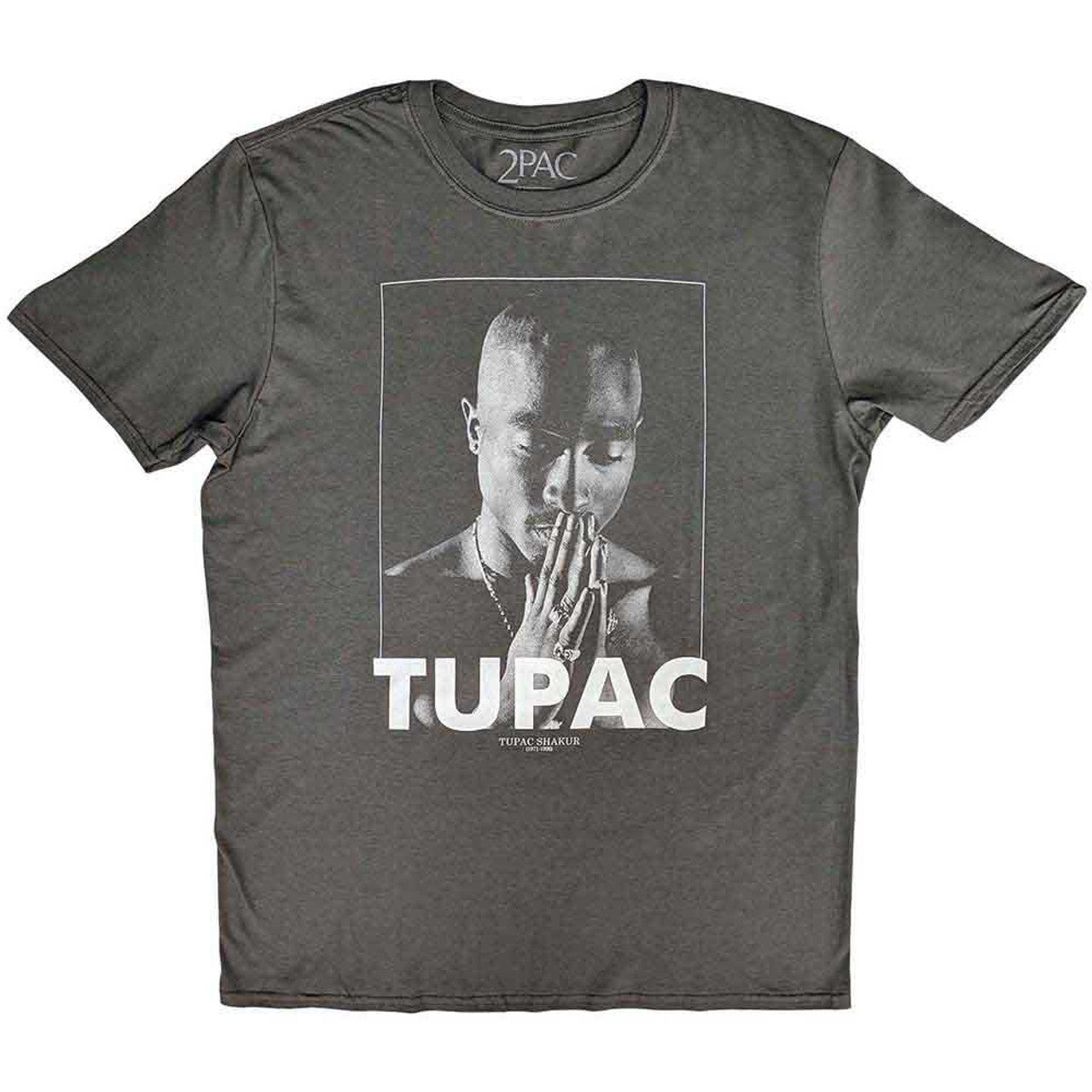 Tupac Charcole T Shirt - Praying
