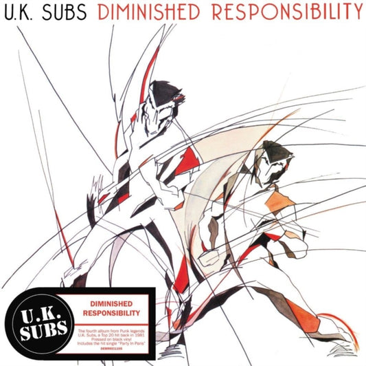 U.K .Subs LP Vinyl Record - Diminished Responsibility